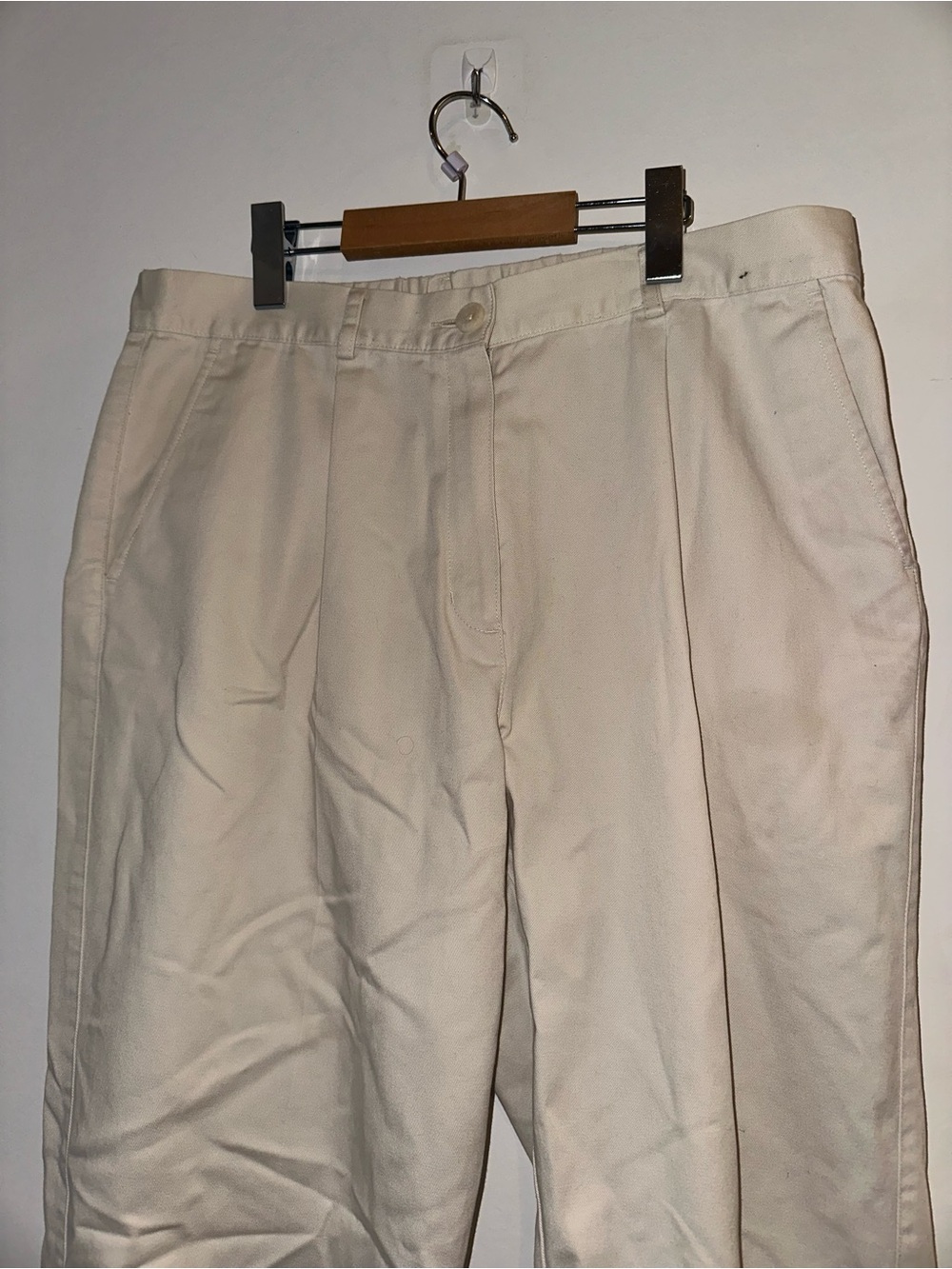 L.L.Bean Classic Cleated Cream Pants